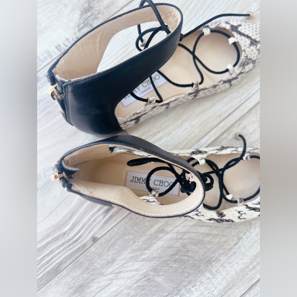 Jimmy Choo Jimmy Choo - Python leather ballerina flats - Picture 16 of 16